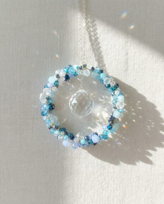 Handmade sun catcher for window – full circle